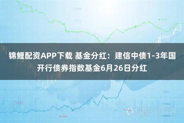 锦鲤配资APP下载 基金分红：建信中债1-3年国开行债券指数基金6月26日分红